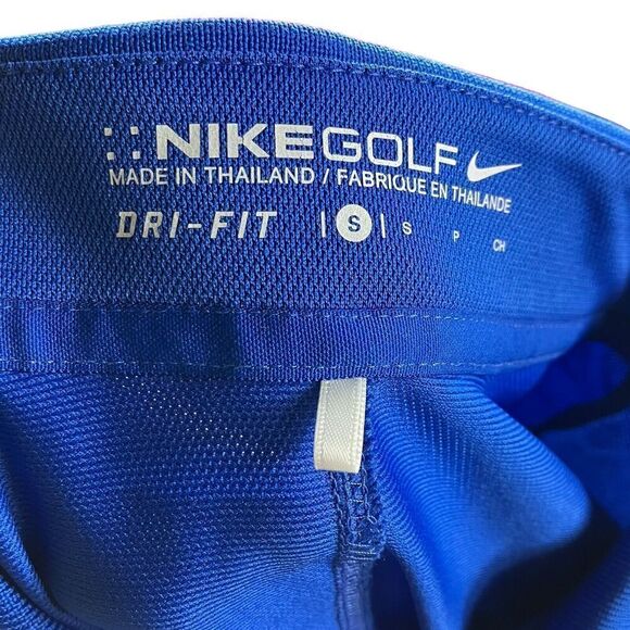 Nike Golf Women’s S Dri-Fit Short Sleeve Fitted Polo Dark Royal Blue Tree Logo* - Picture 3 of 8